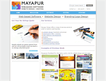 Tablet Screenshot of mayapurdesign.com